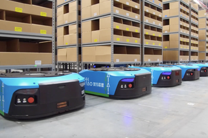 Китайська компанія Cainiao роботизувала свій складський комплекс з більш ніж 700 роботами (+відео)