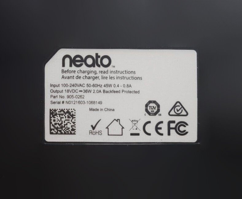 Зарядна станція (база) для робота-пилососа Neato Botvac