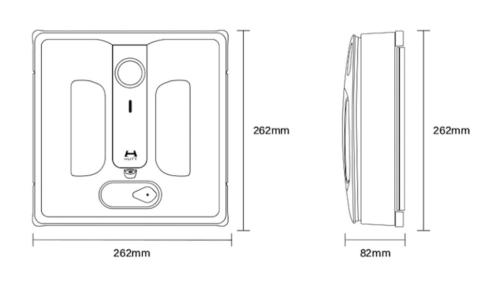 Робот для мийки вікон Xiaomi HUTT A1 White