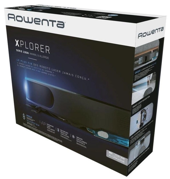 Робот Пылесос Rowenta X-Plorer Serie 130 AI Animal & Allergy Black (RR9075WH)
