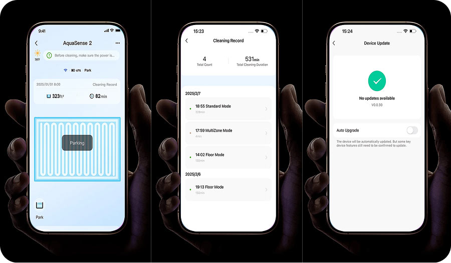 Beatbot AquaSense 2 екрани додатку