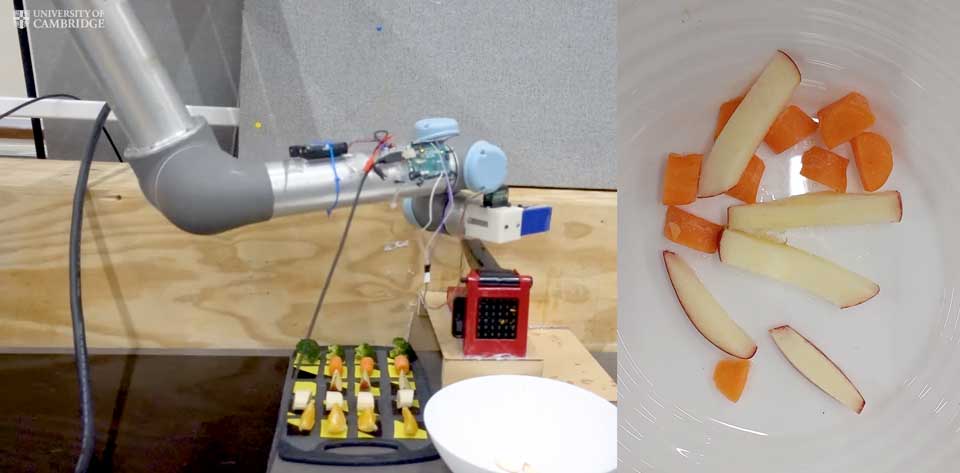 Дослідники навчили робота-кухаря відтворювати страву з кулінарного відео-ролика.