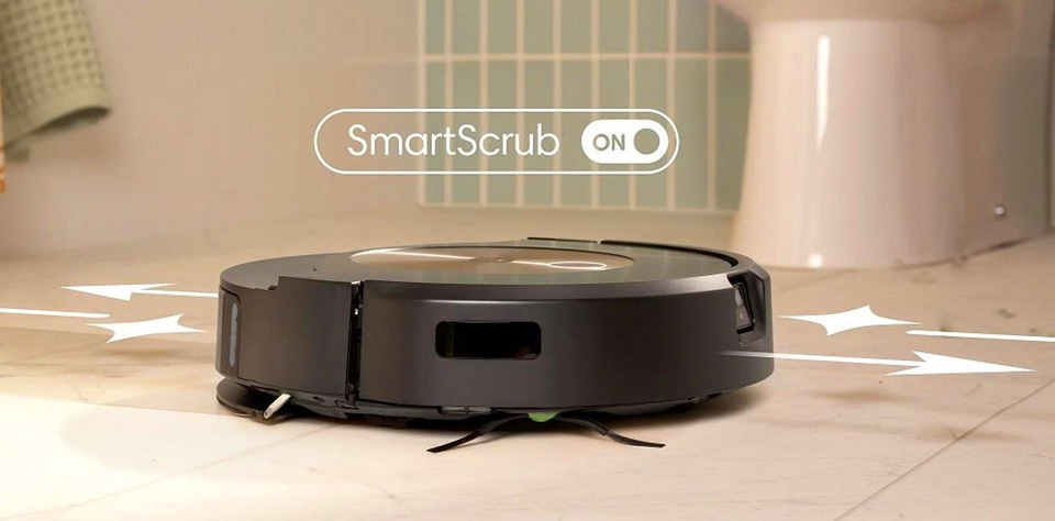 Функція SmartScrub робота пилососа Roomba Combo j9+ Vacuum and Mop