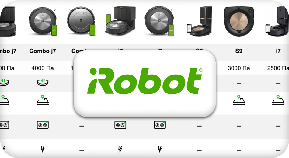 Сравнение роботов-пылесосов iRobot