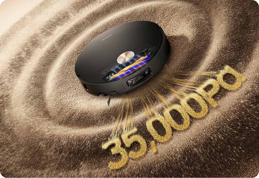 Dreame X60 Master всмоктує 35000 Па