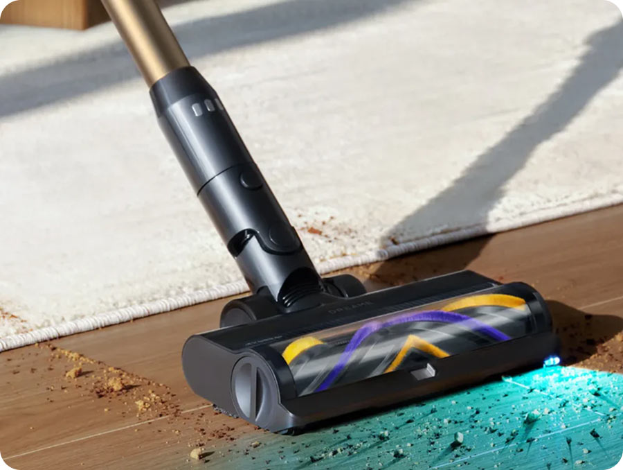 Dreame Z30 Pro Aqua-A на килимі і ні