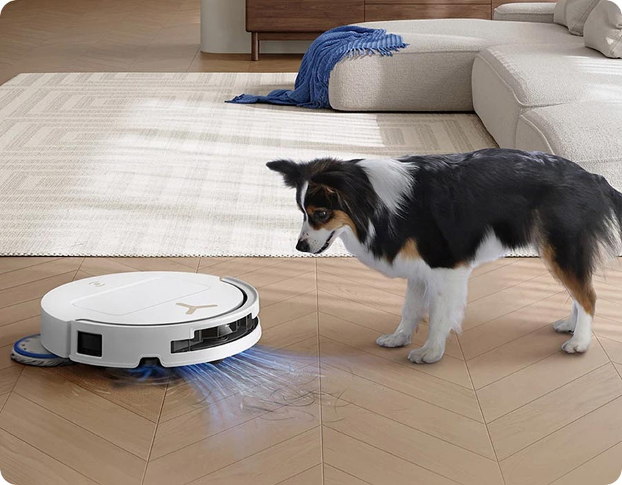ECOVACS DEEBOT T50S PRO OMNI всмоктує шерсть