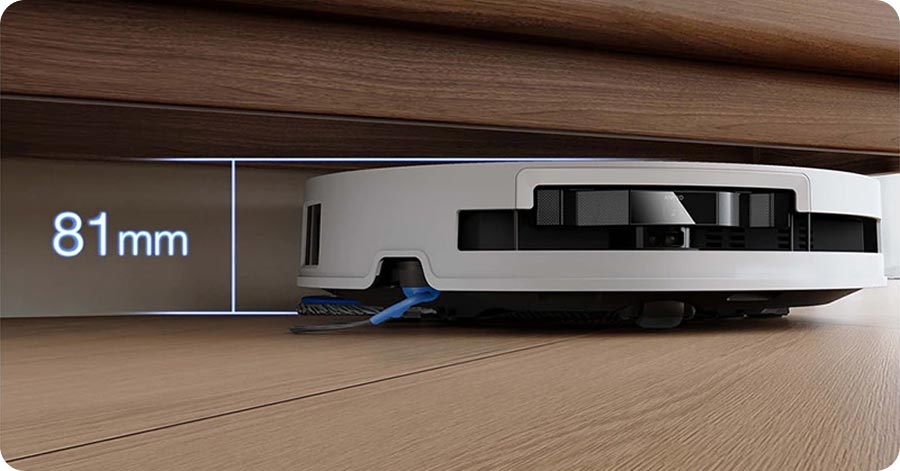 ECOVACS DEEBOT T50S PRO OMNI під комодом