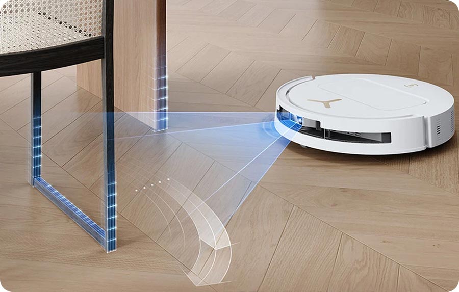 ECOVACS DEEBOT T50S PRO OMNI об'їжджає меблі