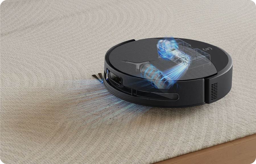 Ecovacs Deebot T90 PRO OMNI пилососить килим