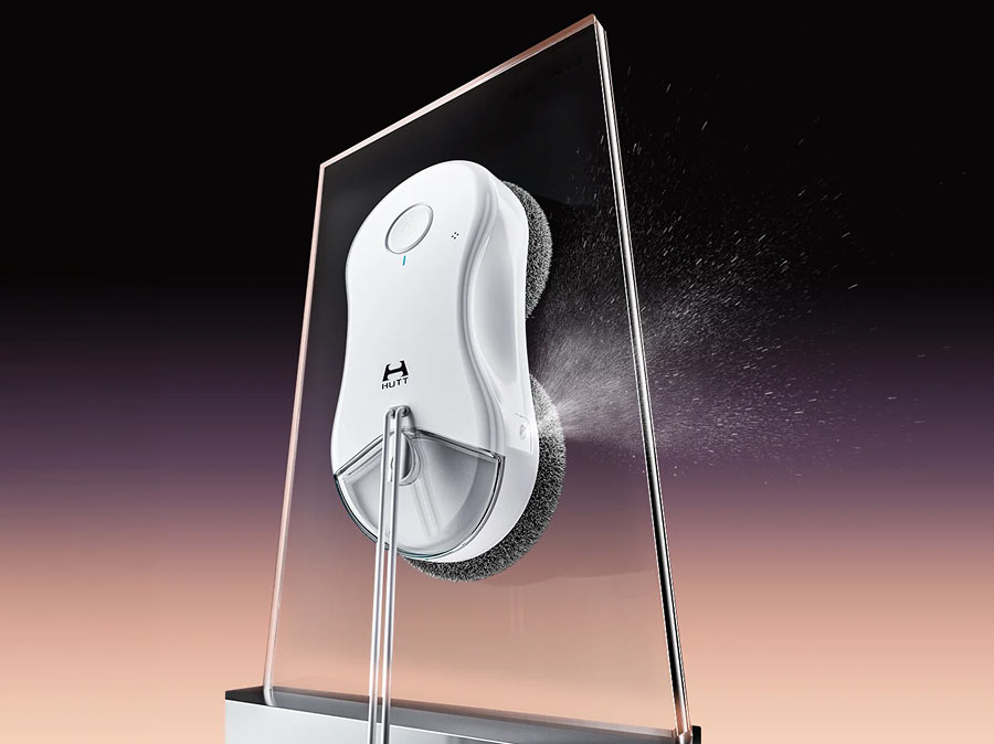 HUTT DDC55 PRO моет стекло