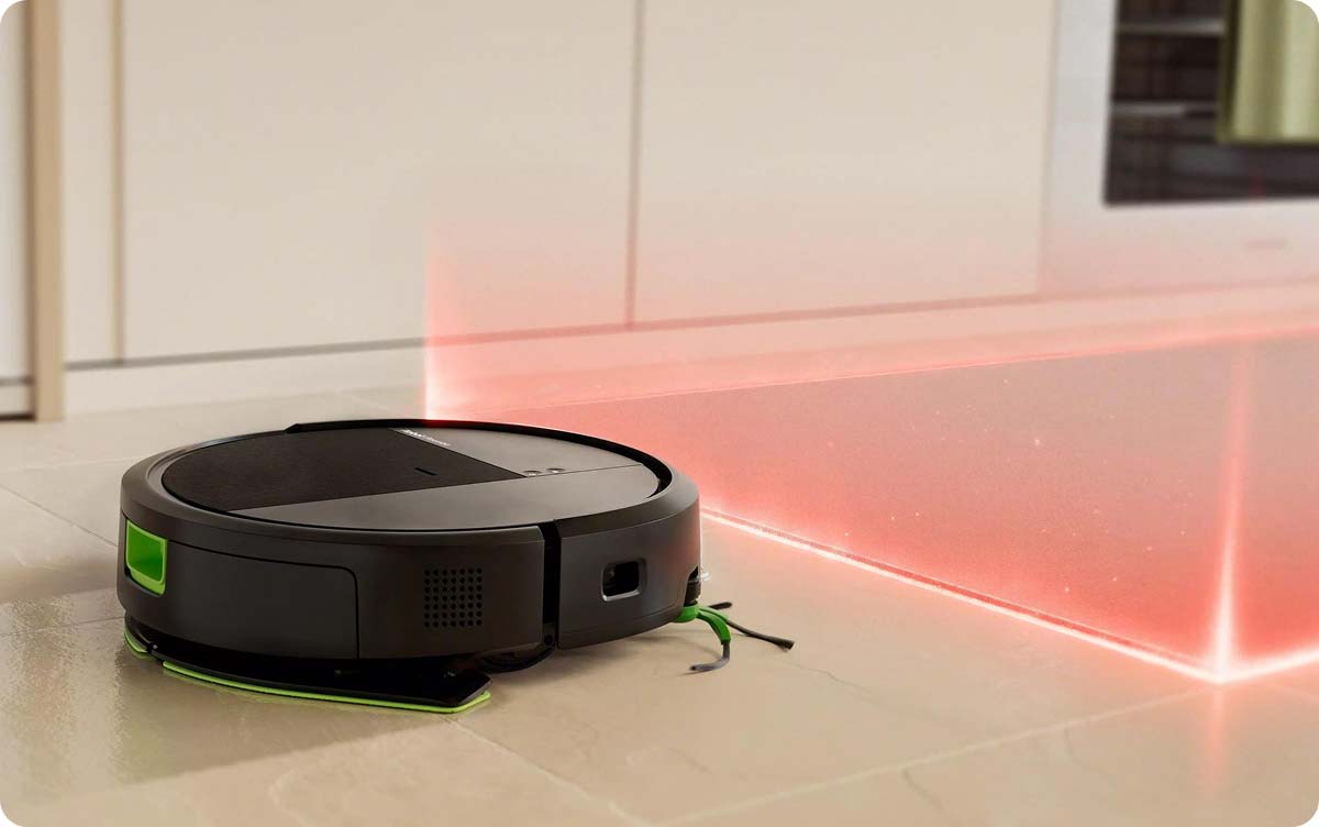 iRobot Roomba 115 Combo+ перед запрещенной зоной