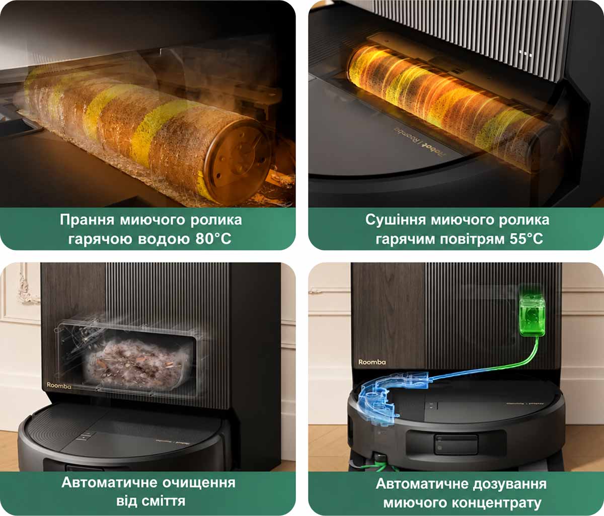 Етапи обслуговування iRobot Roomba Max 875 Combo