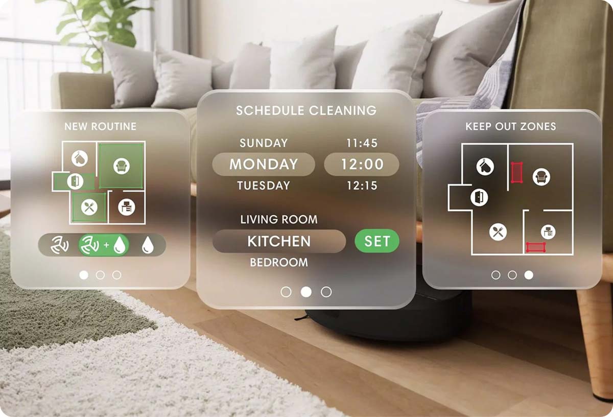 Функції додатку iRobot Roomba Plus 515 Combo