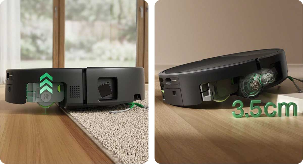 iRobot Roomba Plus 615 Combo на килимах та порогах