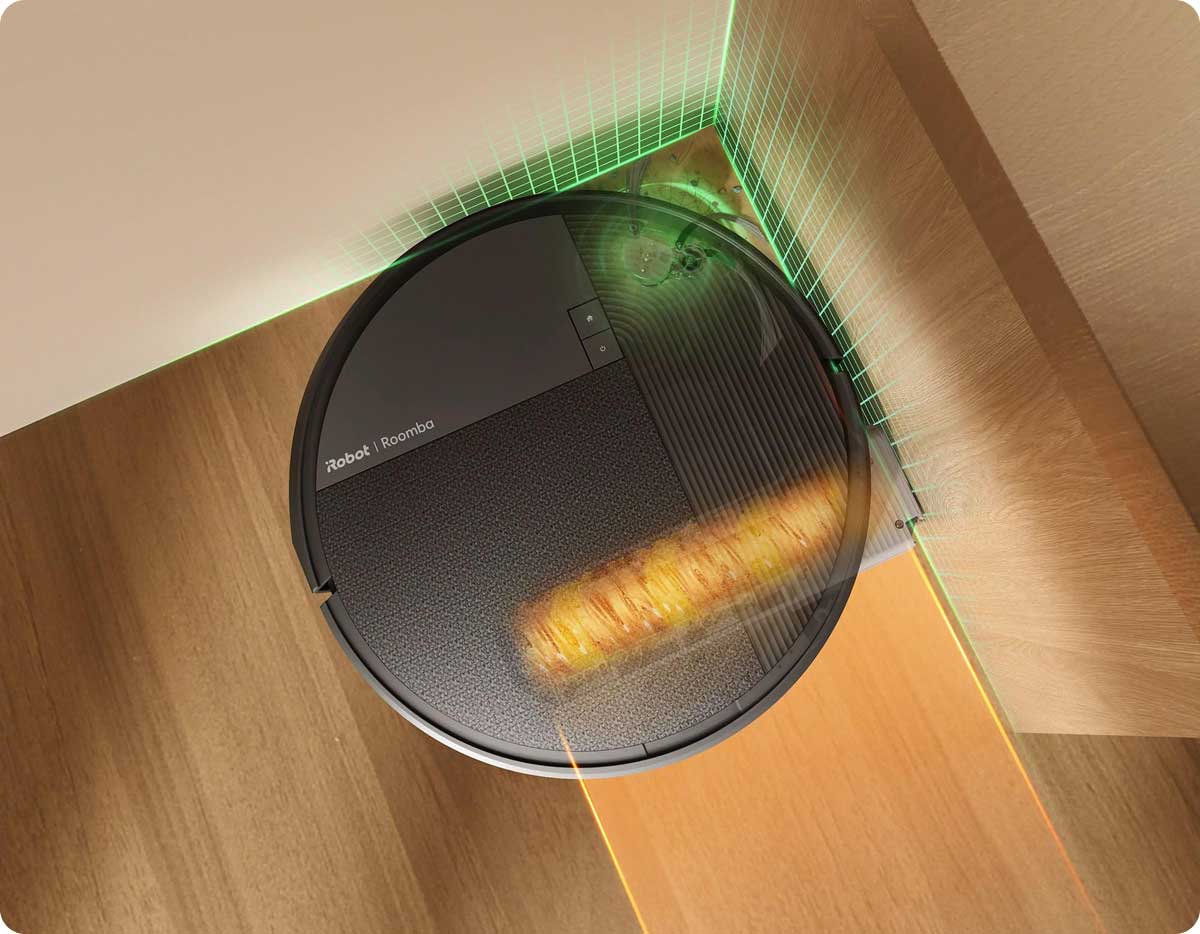 iRobot Roomba Plus 615 Combo прибирає вздовж стін