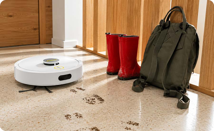 Karcher RVC 3 Comfort моет следы от обуви