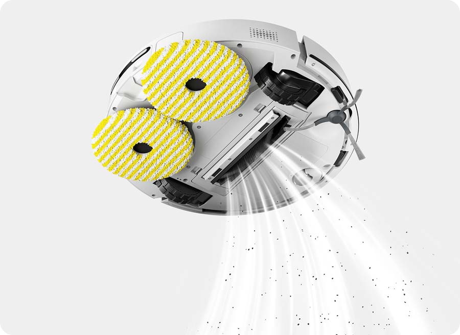 Karcher RVM 4 Comfort всмоктує сміття