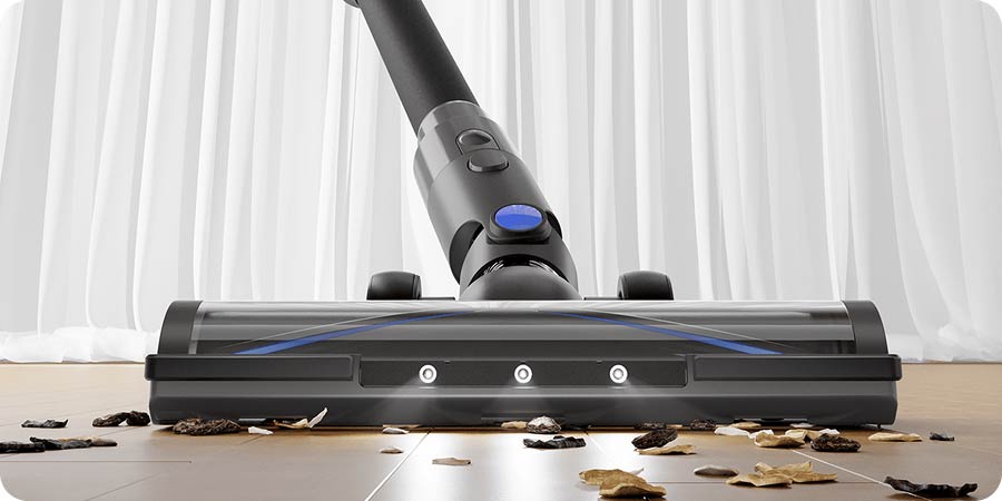 Mova J30 подсвечивает мусор