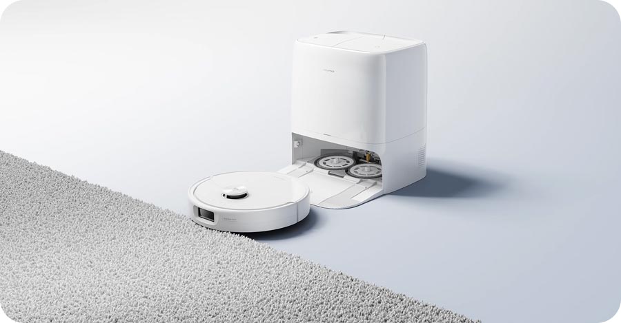 Roborock Qrevo 2 Pro оставляет диски на базе