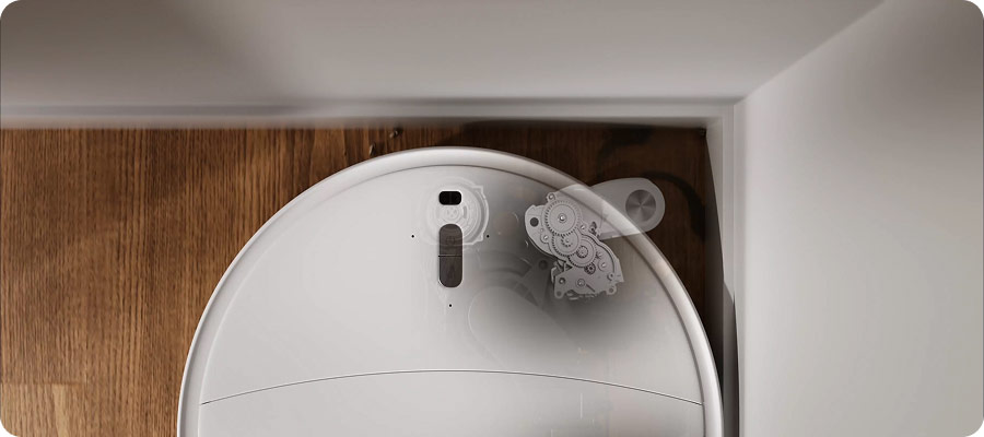 Roborock Qrevo Edge 2 Pro вимітає з кута