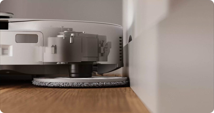 Roborock Qrevo Edge 2 Pro миє вздовж стіни