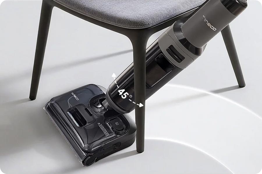 Tineco FLOOR ONE i6 Stretch поворачивается на 45°
