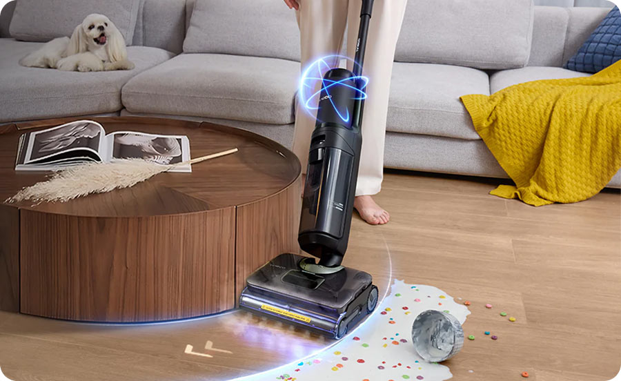 Tineco FLOOR ONE S7 Stretch Steam легко управлять