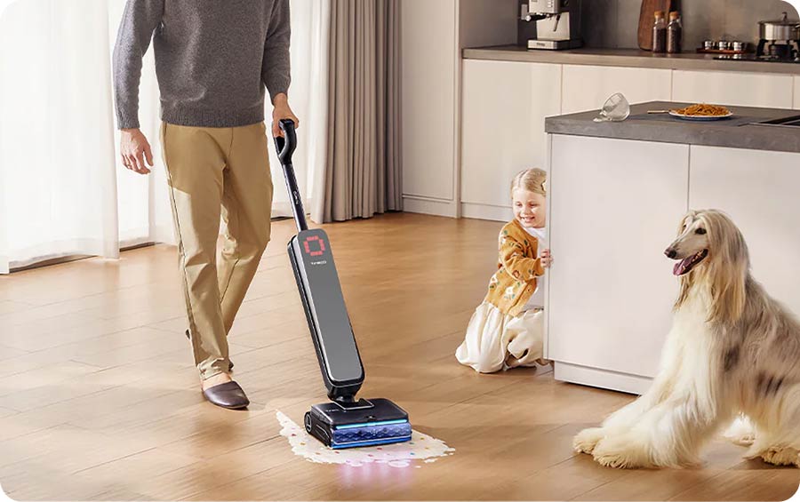 Tineco FLOOR ONE S9 Scientist регулирует мощность