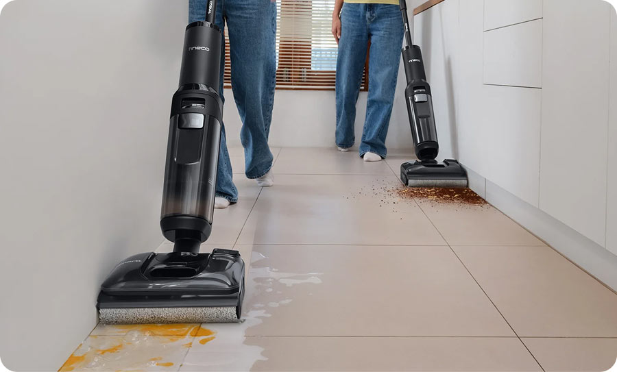 Tineco FLOOR ONE Switch S7 Stretch відмиває біля країв